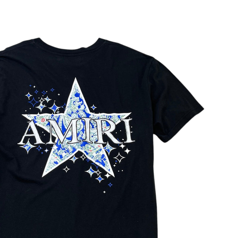 Men's Paisley Star T-Shirt Black Size M
