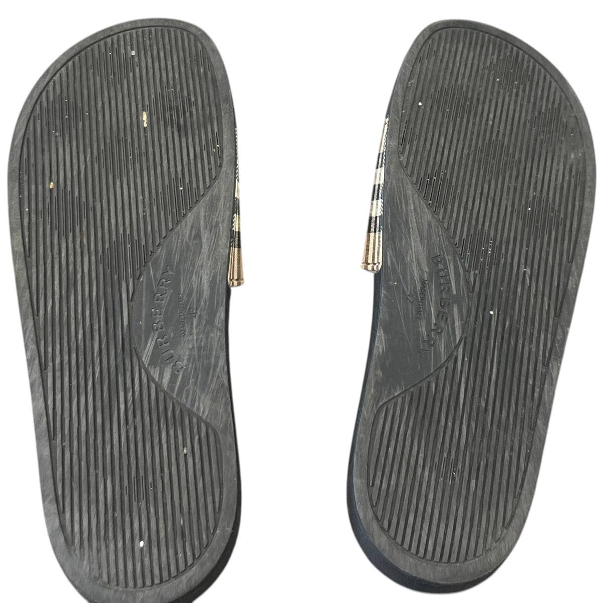 Men's Check Slides Black Size UK 8 / EU 42 - Photo 10