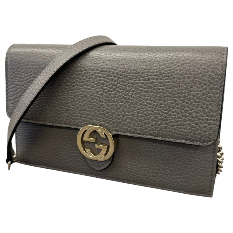Women's Interlocking G WOC Crossbody Bag Grey