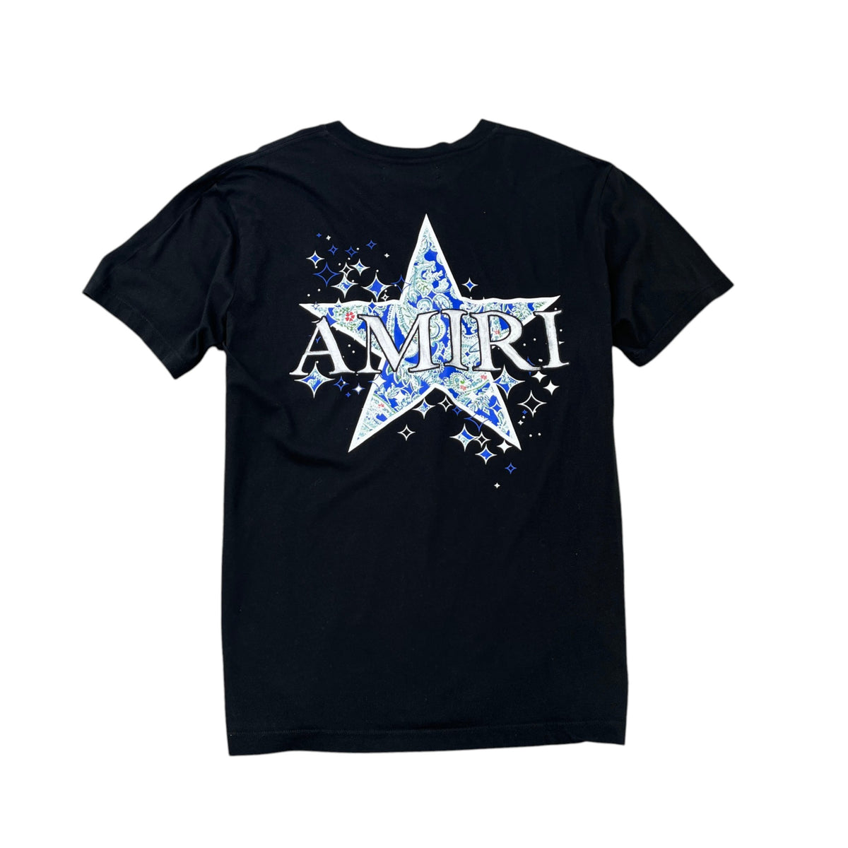 Men's Paisley Star T-Shirt Black Size M - Photo 2