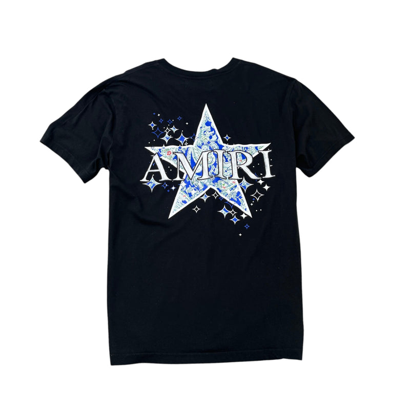 Men's Paisley Star T-Shirt Black Size M