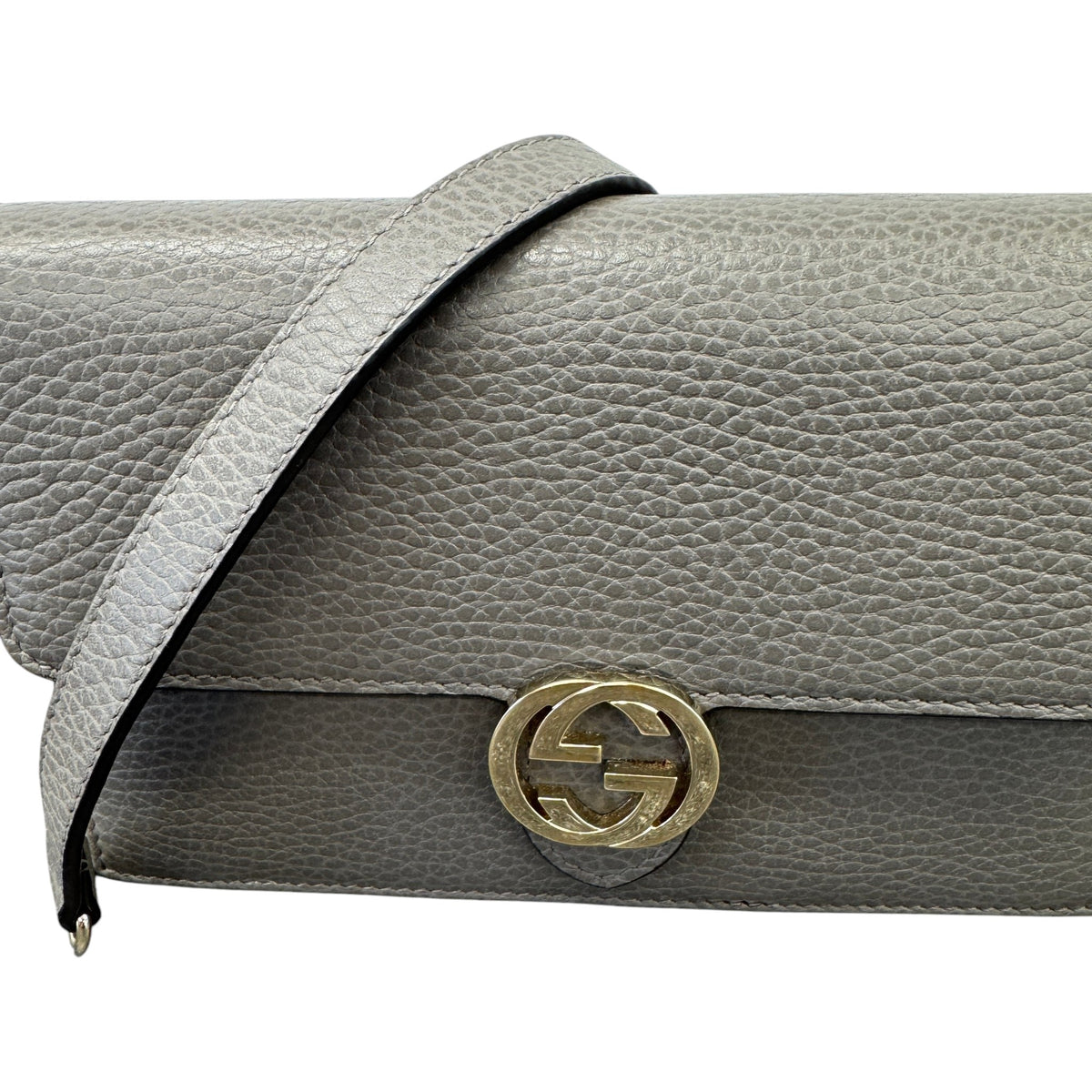 Women's Interlocking G WOC Crossbody Bag Grey - Photo 10