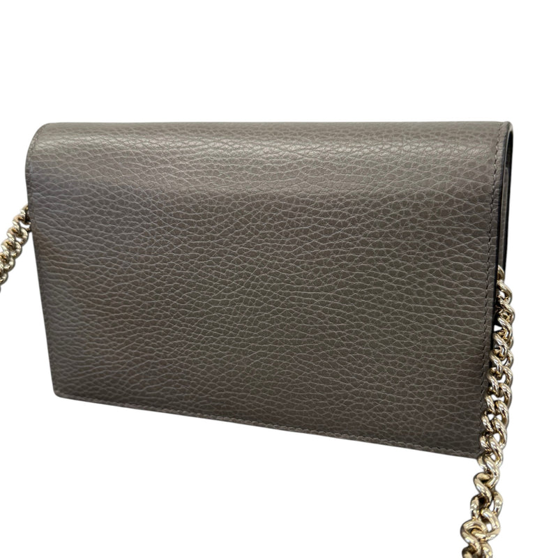 Women's Interlocking G WOC Crossbody Bag Grey