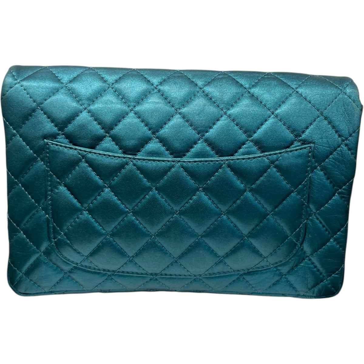 Women's 2.55 Reissue Metallic Handbag Blue - Photo 7