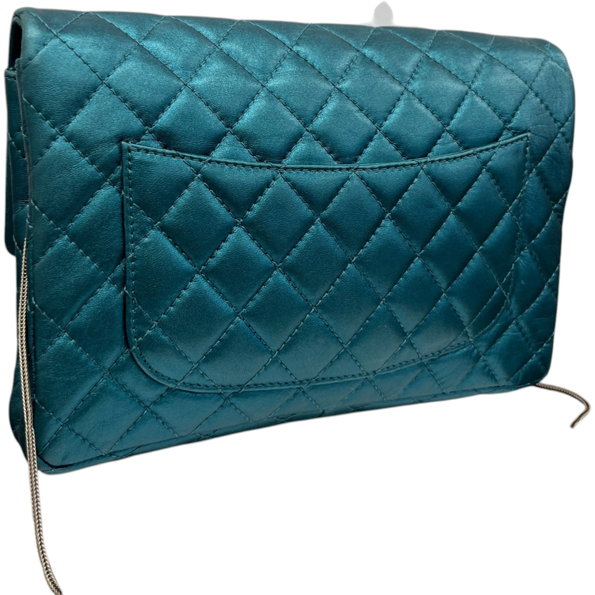 Women's 2.55 Reissue Metallic Handbag Blue - Photo 9
