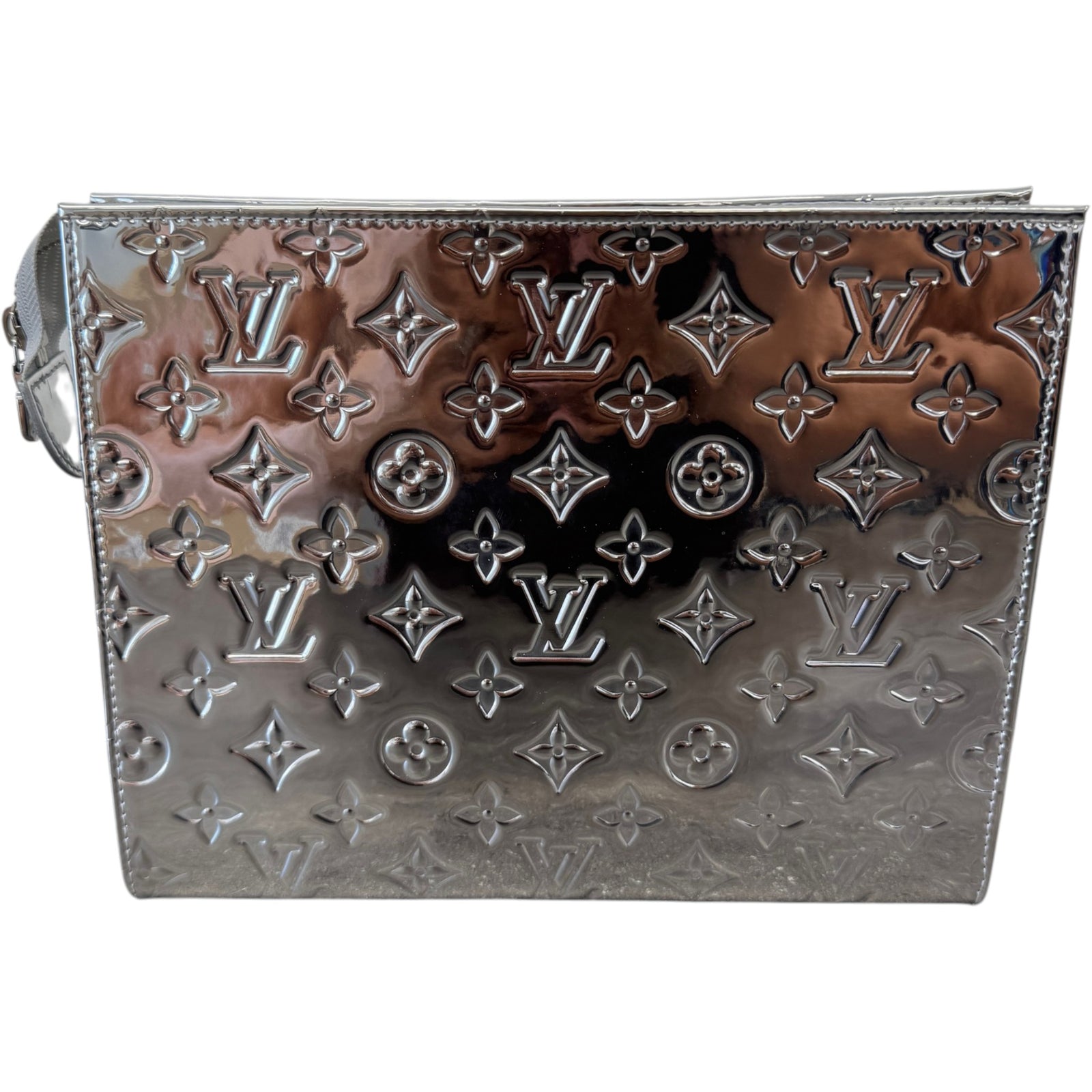 Men's Monogram Miroir Toiletry Pouch Silver - Photo 1