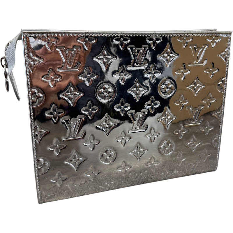 Men's Monogram Miroir Toiletry Pouch Silver