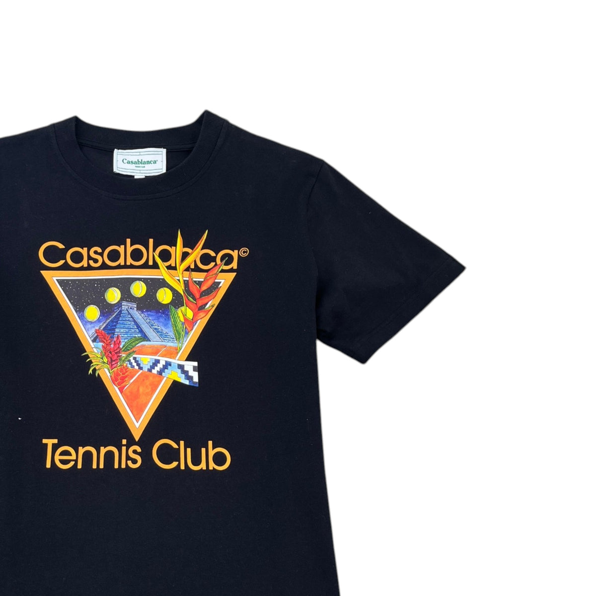Men's Tennis Club T-Shirt Black Size L - Photo 3