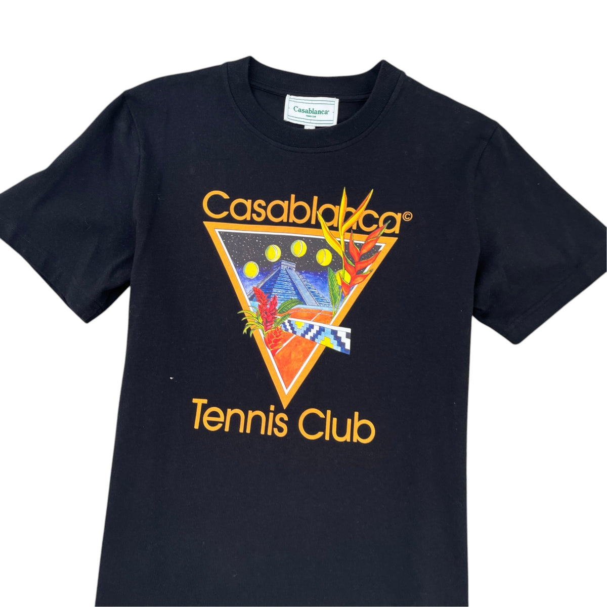 Men's Tennis Club T-Shirt Black Size L - Photo 5