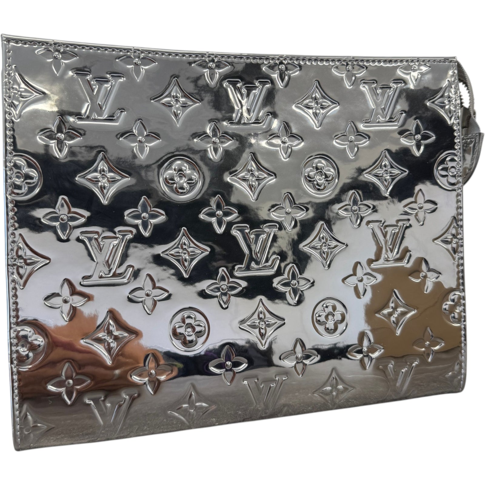 Men's Monogram Miroir Toiletry Pouch Silver - Photo 8