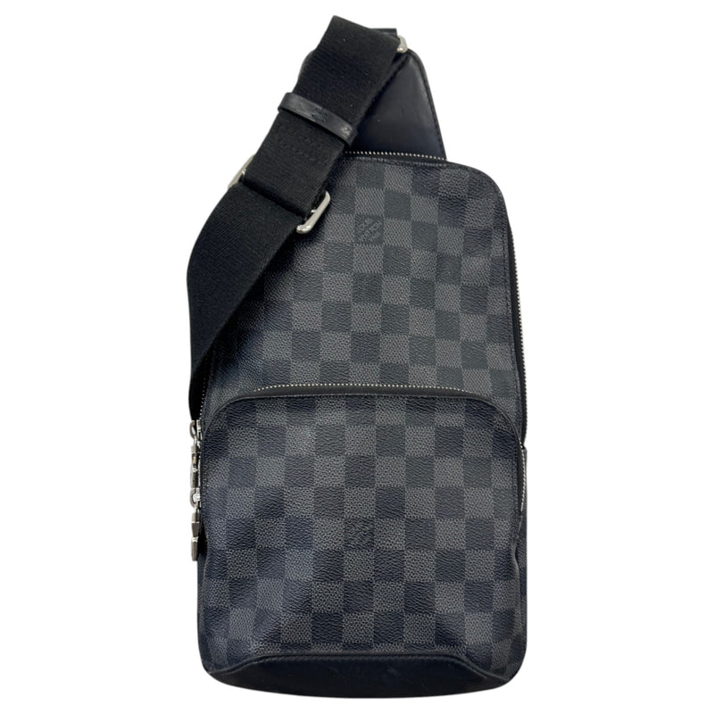 Men's Damier Graphite Avenue Sling Messenger Bag Black