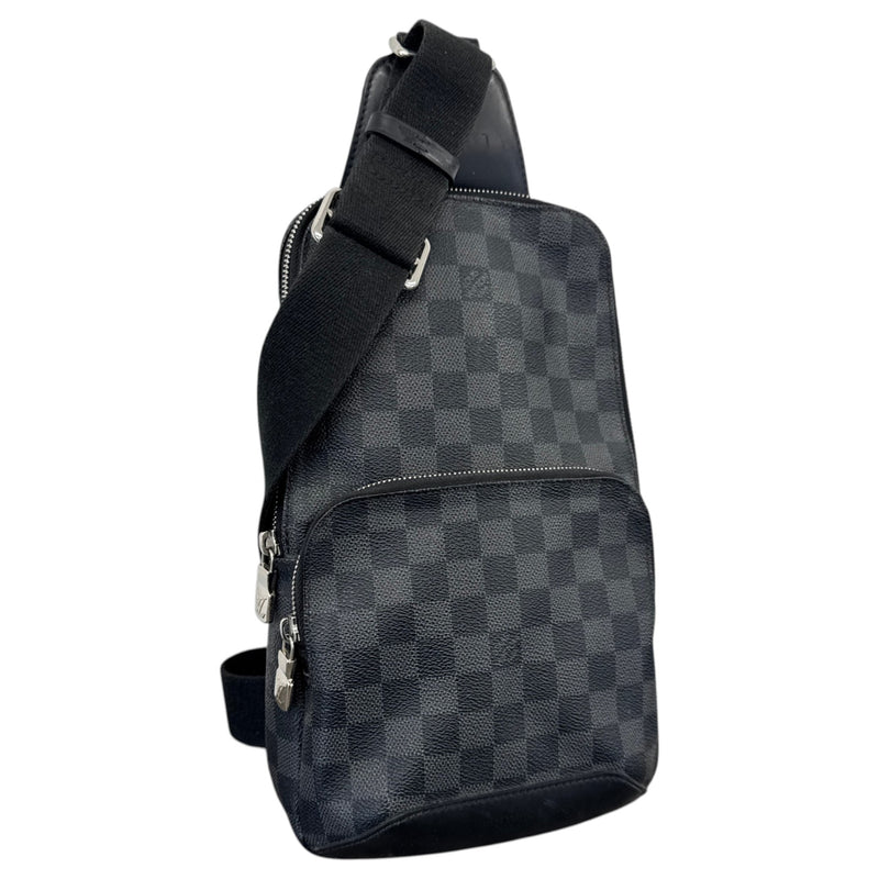 Men's Damier Graphite Avenue Sling Messenger Bag Black