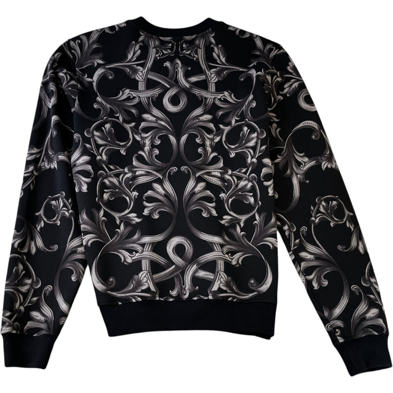 Men's Baroque Print Sweatshirt Black Size L