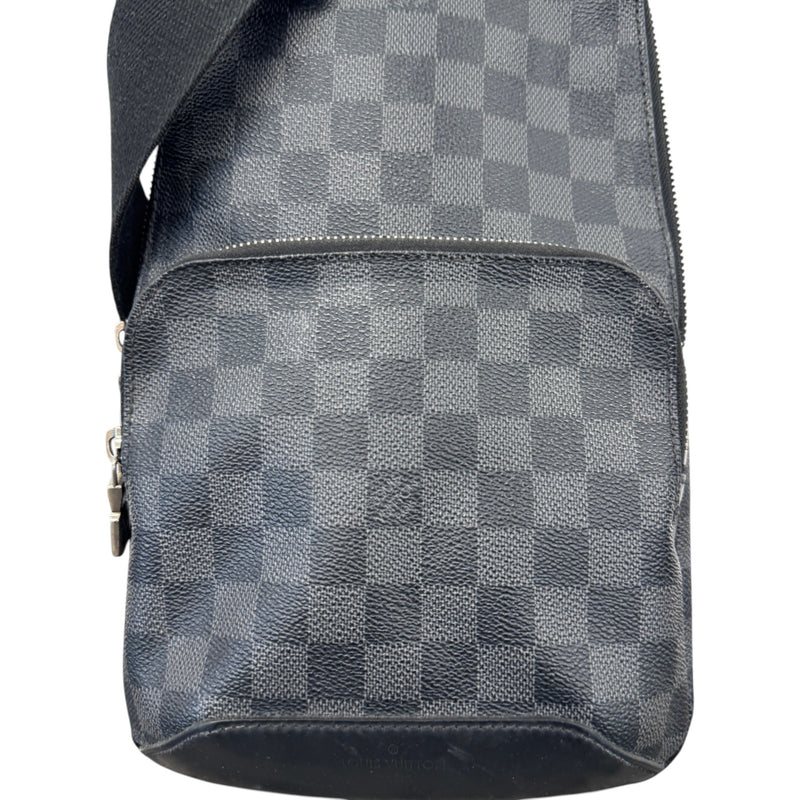 Men's Damier Graphite Avenue Sling Messenger Bag Black
