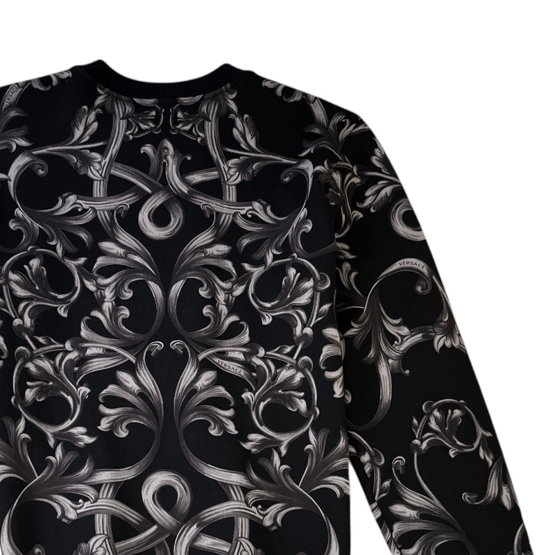 Men's Baroque Print Sweatshirt Black Size L