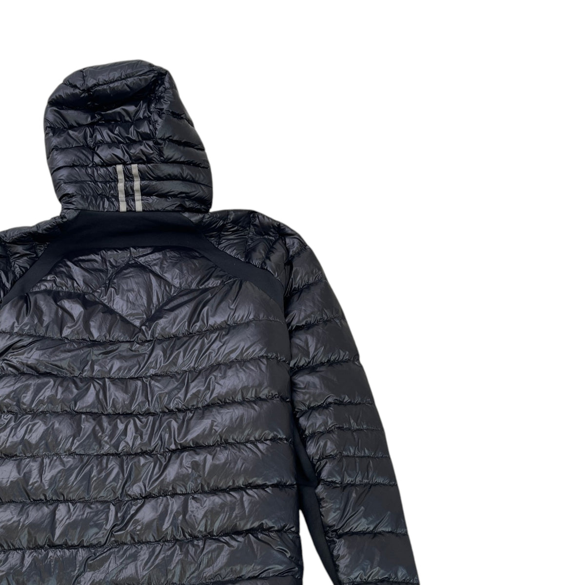 Men's Hybridge Lite Hoody Down Jacket Black Size XL - Photo 4