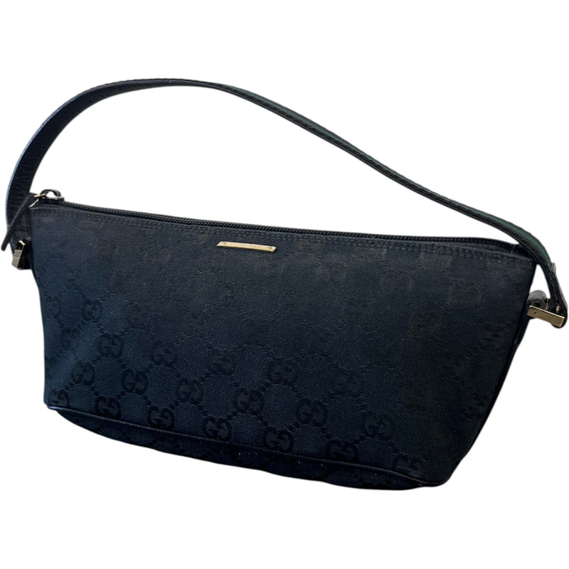 Women's Gg Monogram Boat Pochette Handbag Black