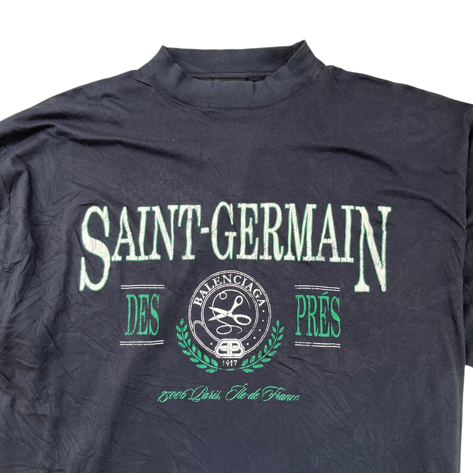 Men's Logo Print T-Shirt Navy Size M - Photo 5