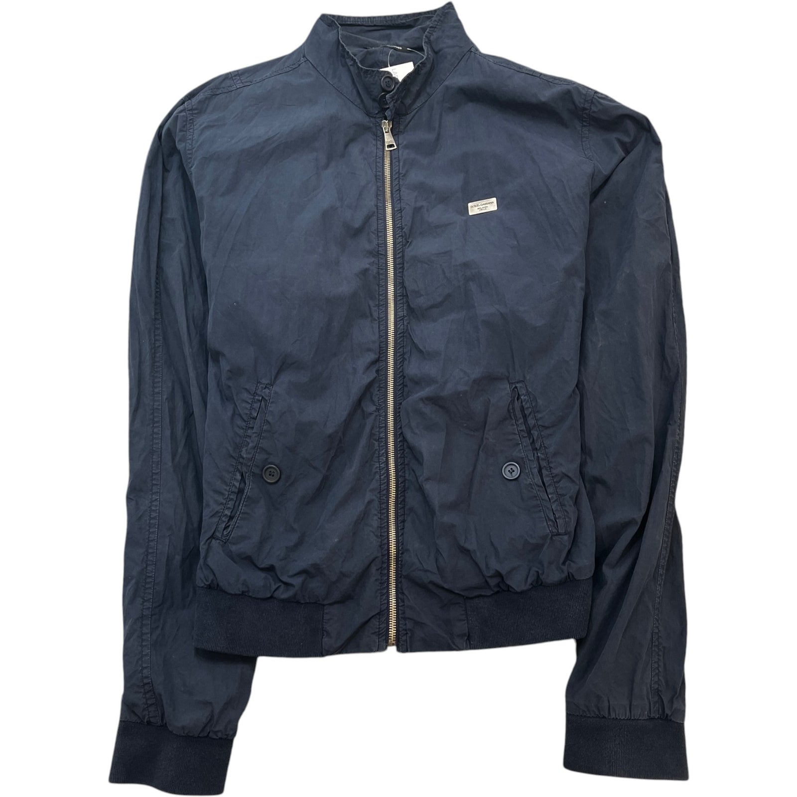 Men's Plaque Logo Jacket Navy Size IT 52 / XL - Photo 1