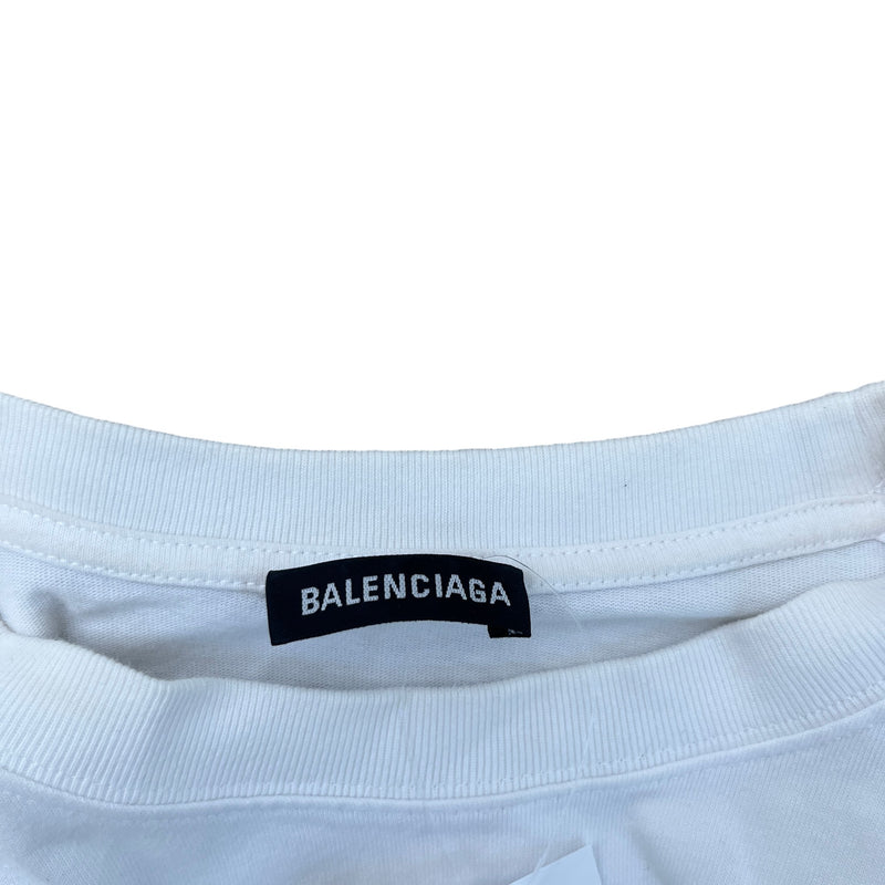 Men's Logo Print T-Shirt White Size S