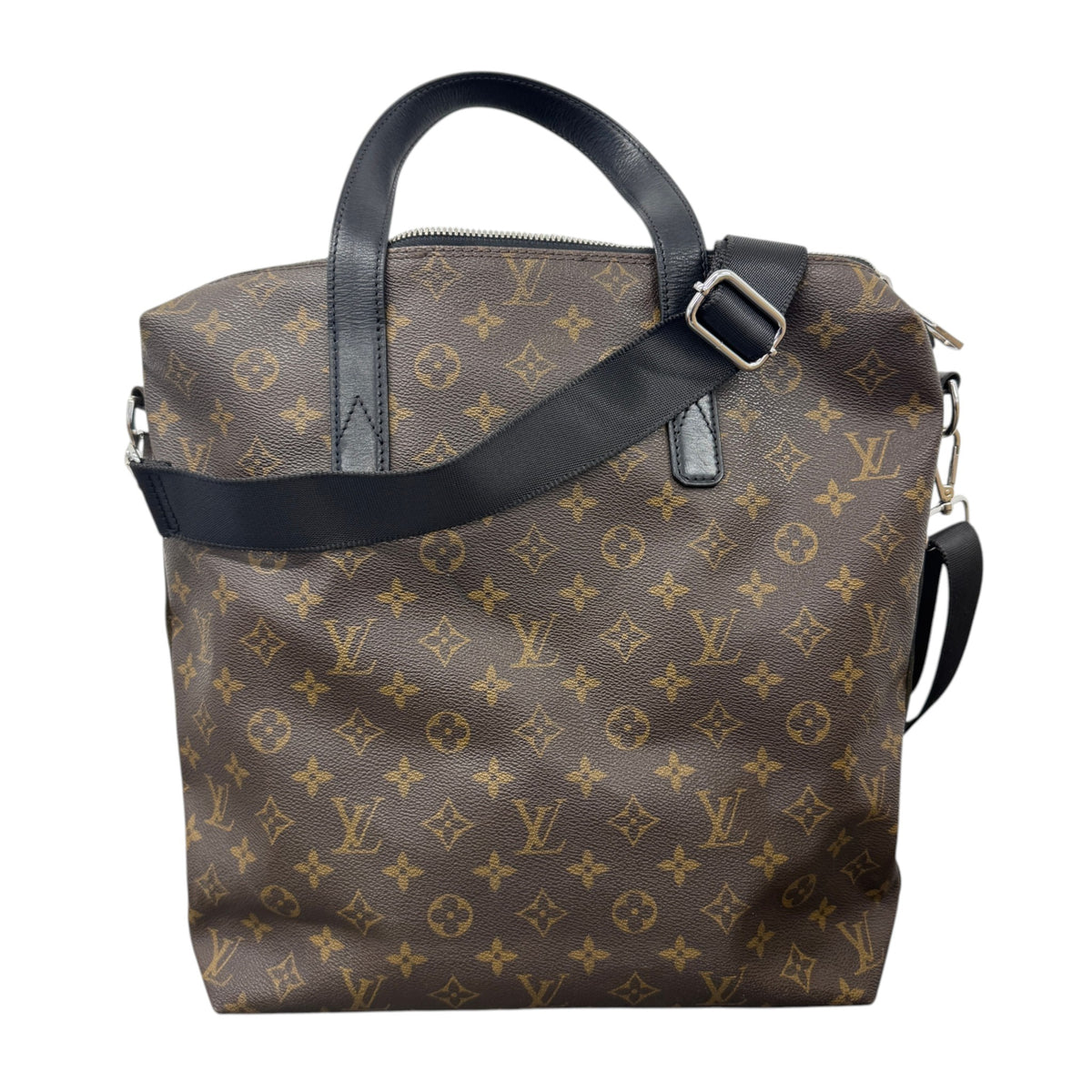 Men's Monogram Macassar Kitan Tote Travel Bag Brown - Photo 1