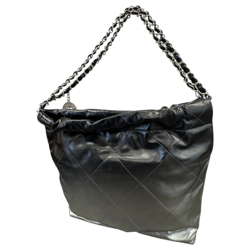 Women's 22 Calfskin Metallic Handbag Silver