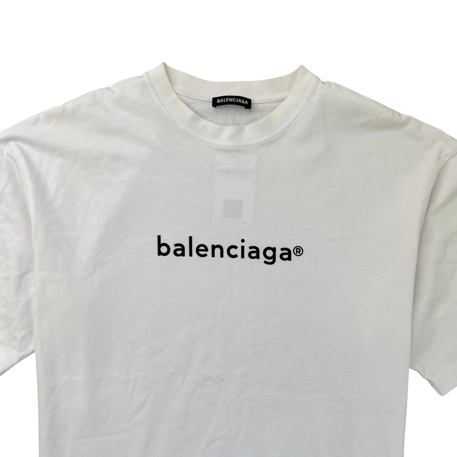 Men's Logo Print T-Shirt White Size S - Photo 5
