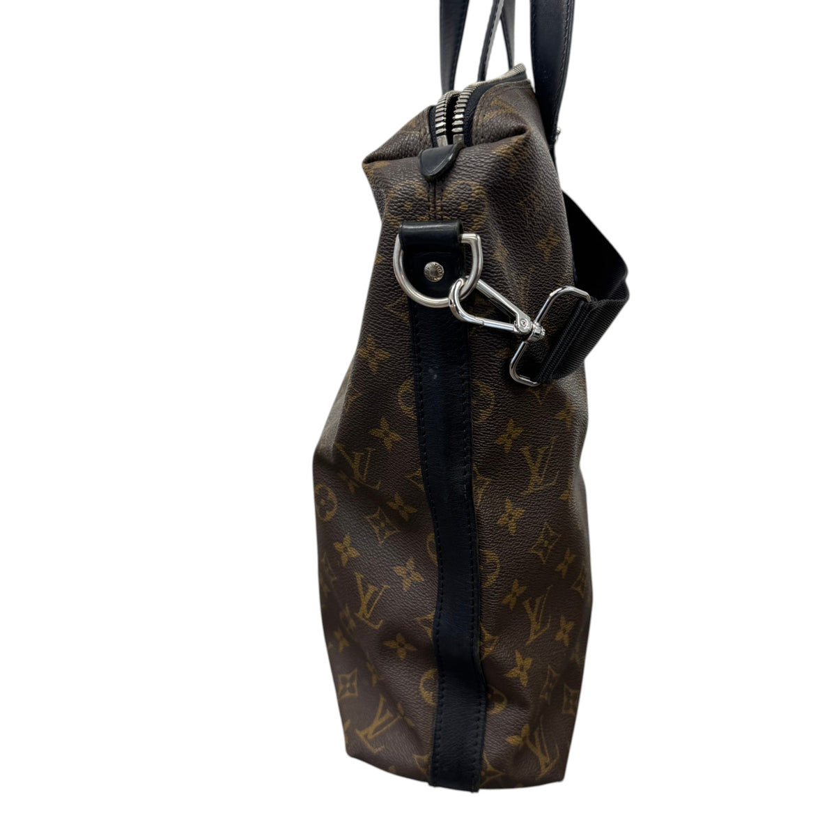 Men's Monogram Macassar Kitan Tote Travel Bag Brown - Photo 5