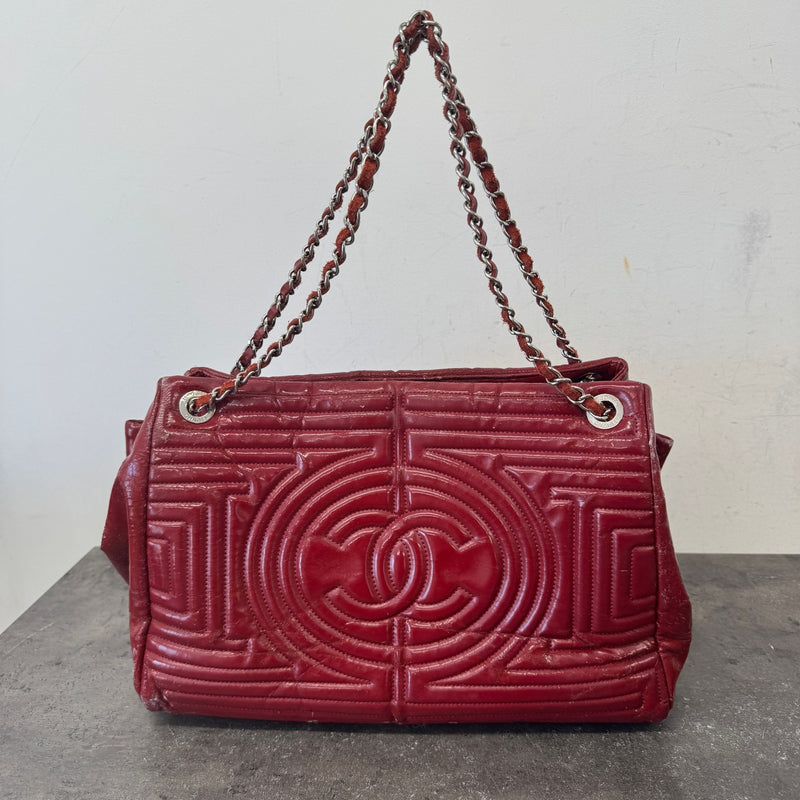 Women's Paris-Shanghai Coco Ming Tote Handbag Burgundy