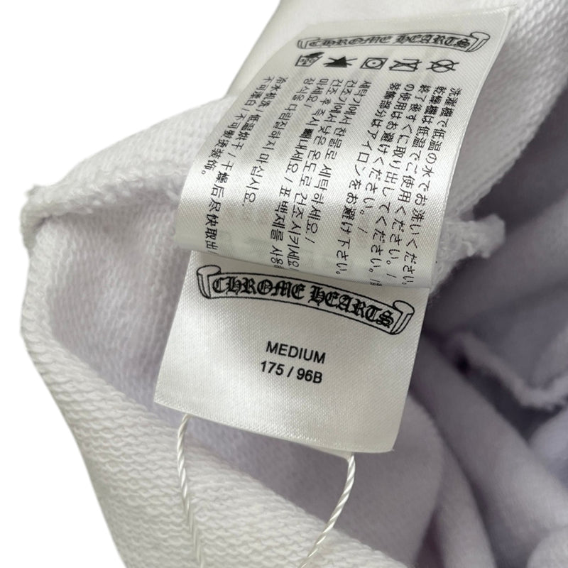 Men's Plus Cross Horseshoe Hoodie White Size M