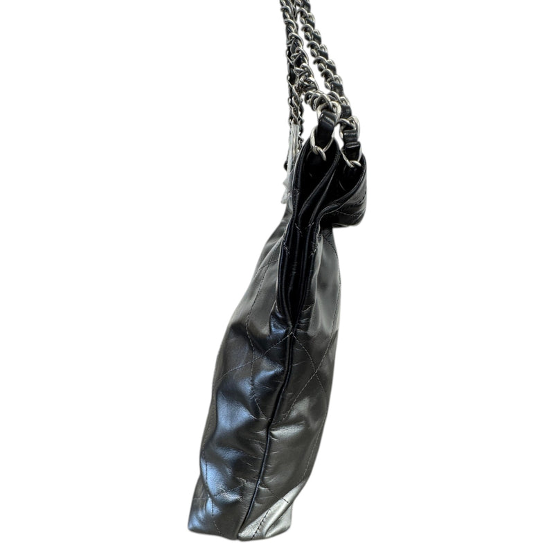 Women's 22 Calfskin Metallic Handbag Silver