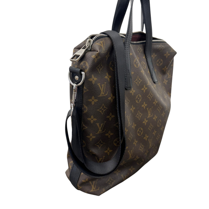 Men's Monogram Macassar Kitan Tote Travel Bag Brown