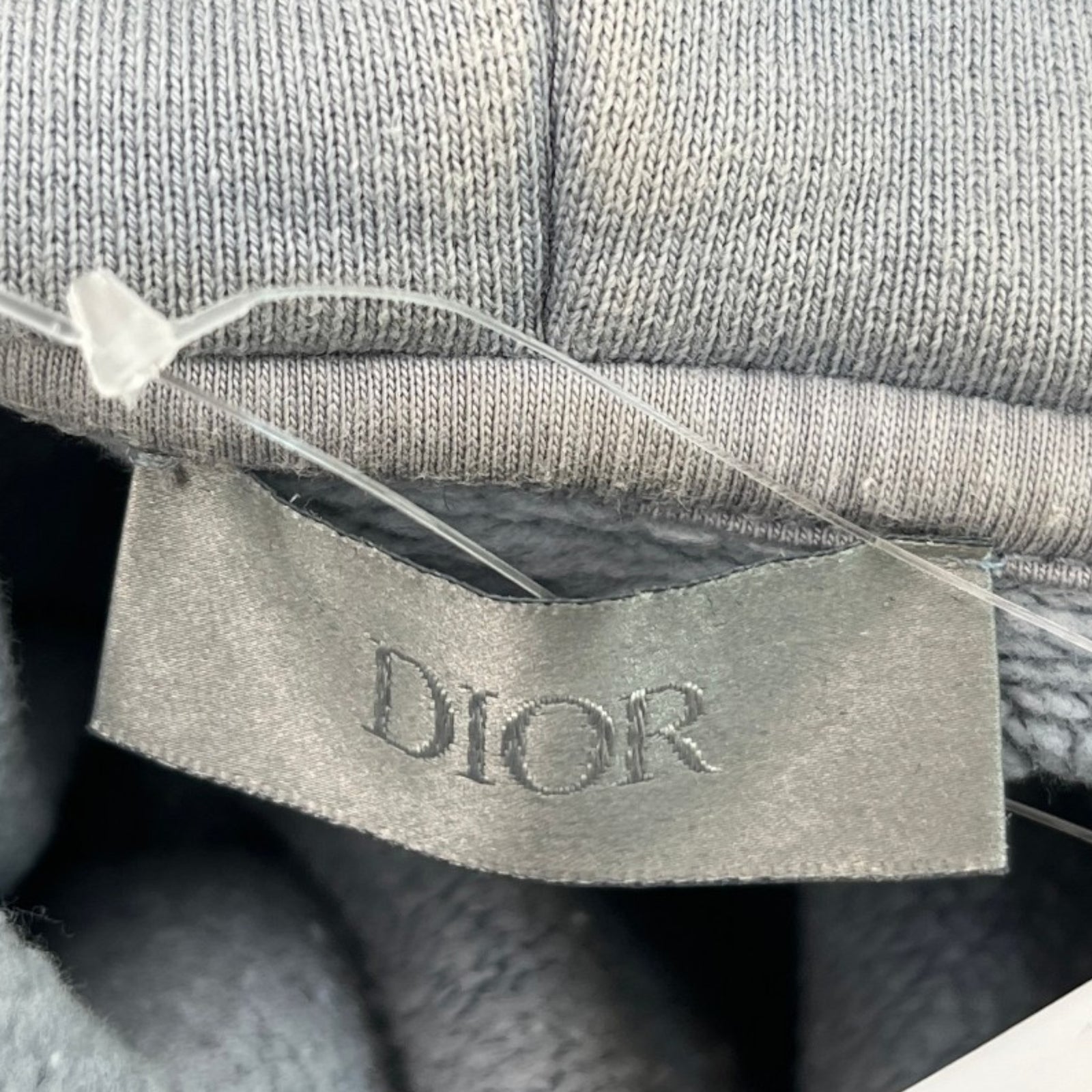 Men's X Daniel Arsham Eroded Logo Hoodie Grey Size M - Photo 7