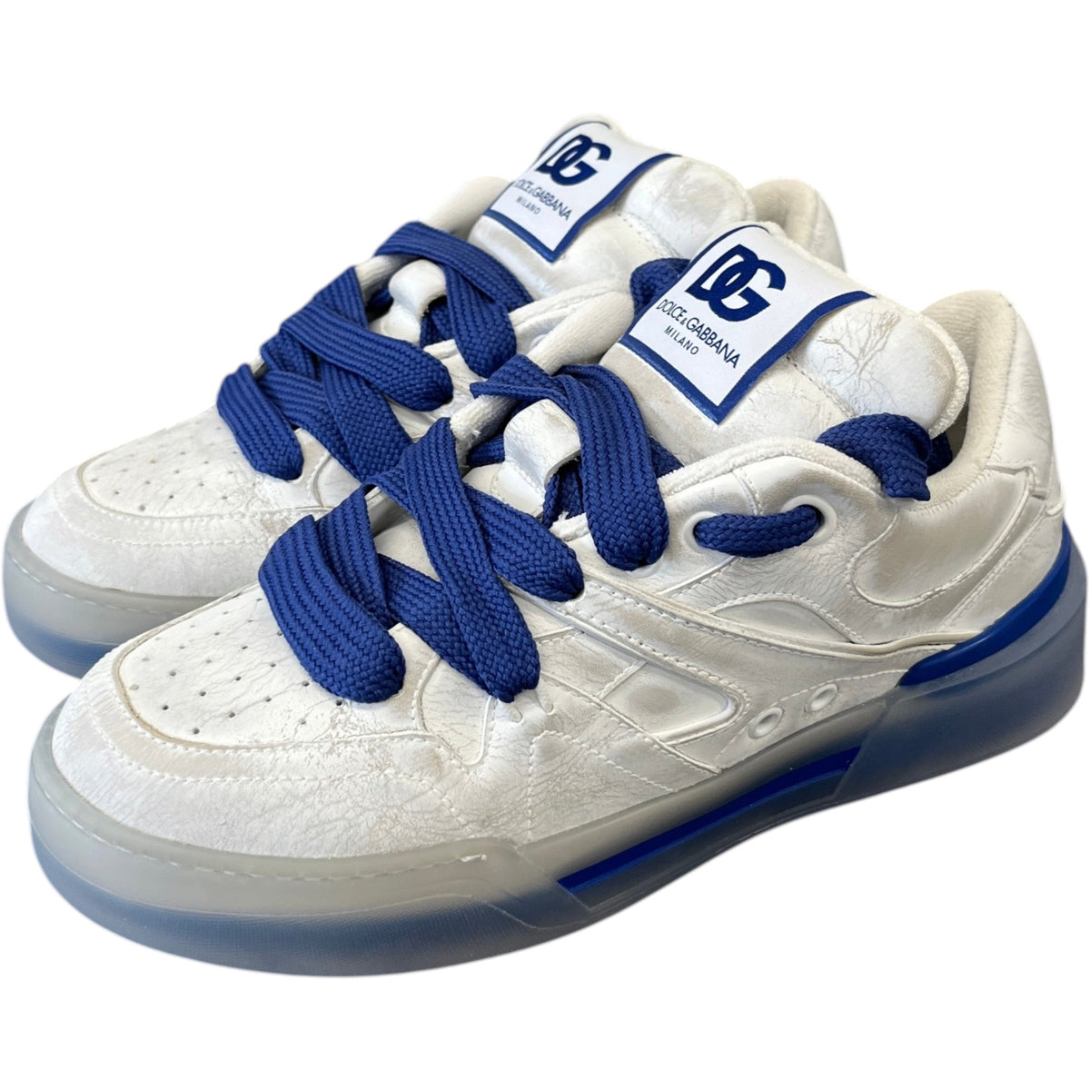 Men's New Roma Low Trainers White Size UK 7 / EU 41 - Photo 9