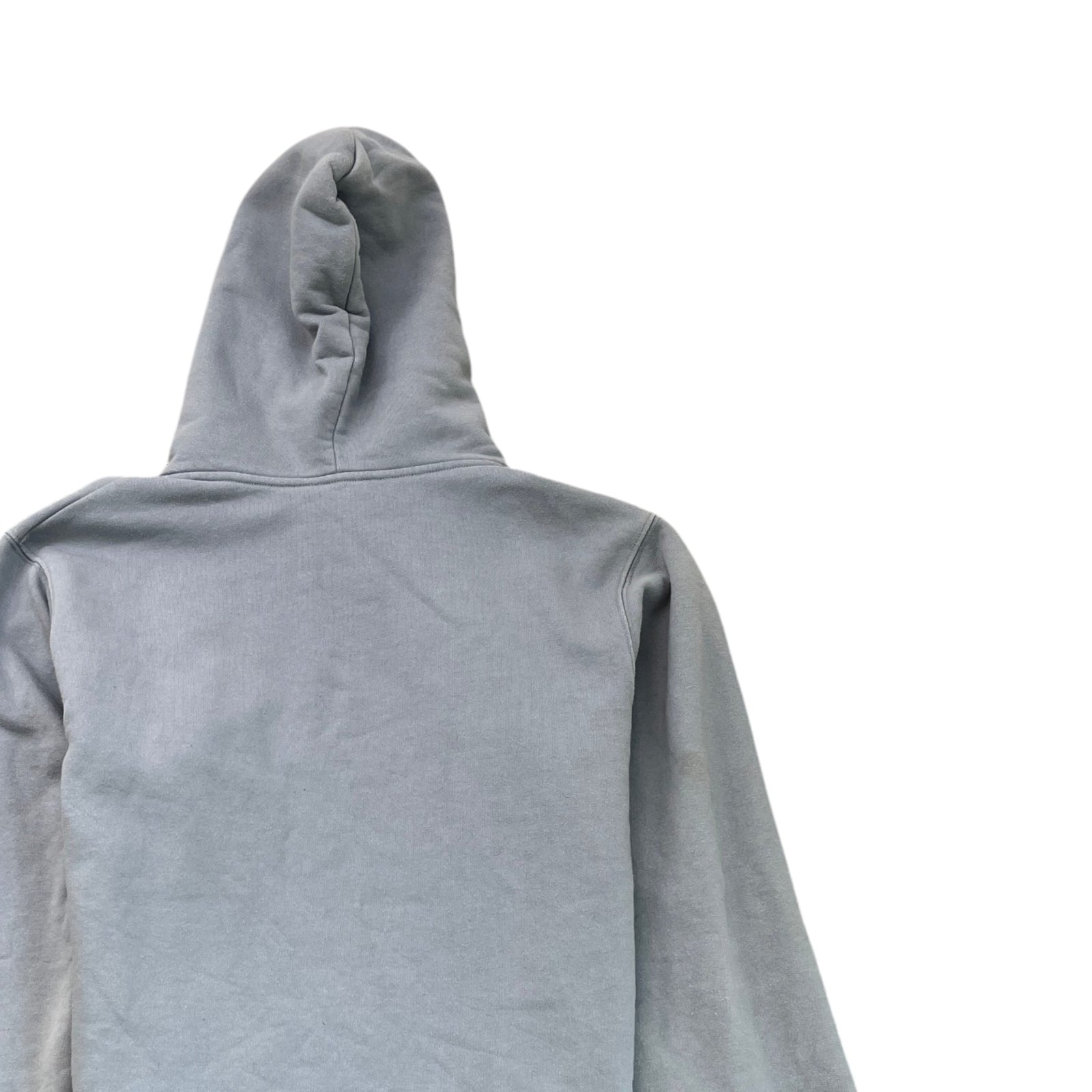 Men's X Daniel Arsham Eroded Logo Hoodie Grey Size M - Photo 4