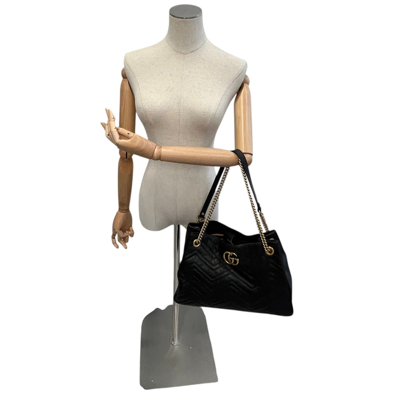Women's Gg Marmont Tote Bag Black