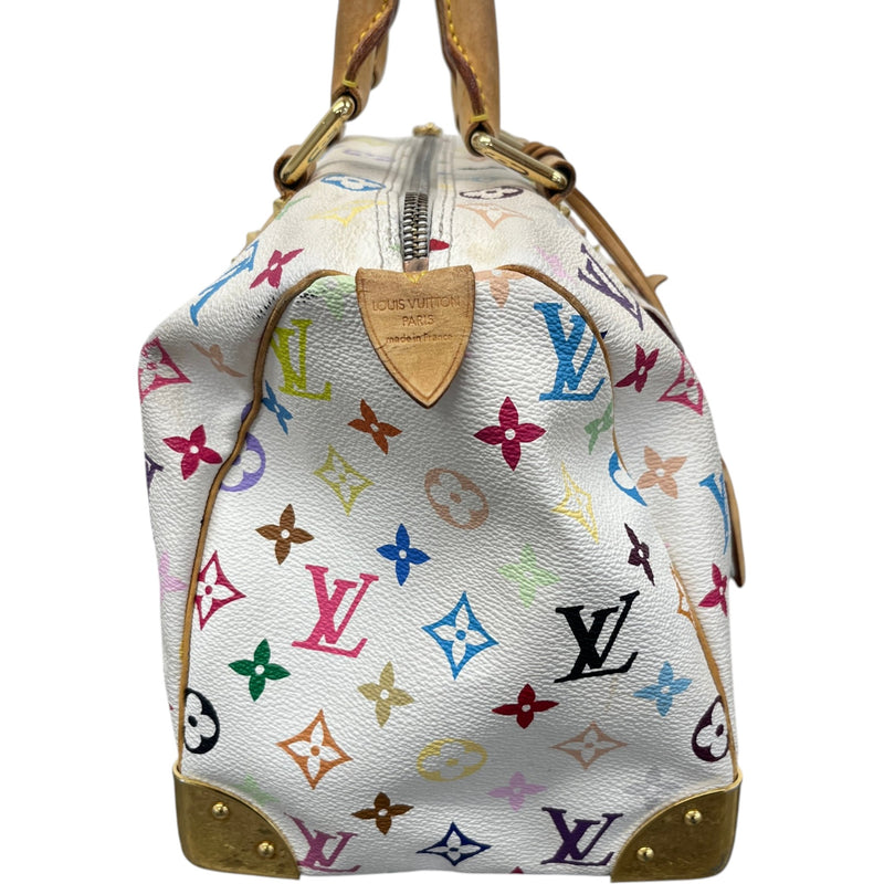Women's Takashi Murakami Speedy 30 Handbag White