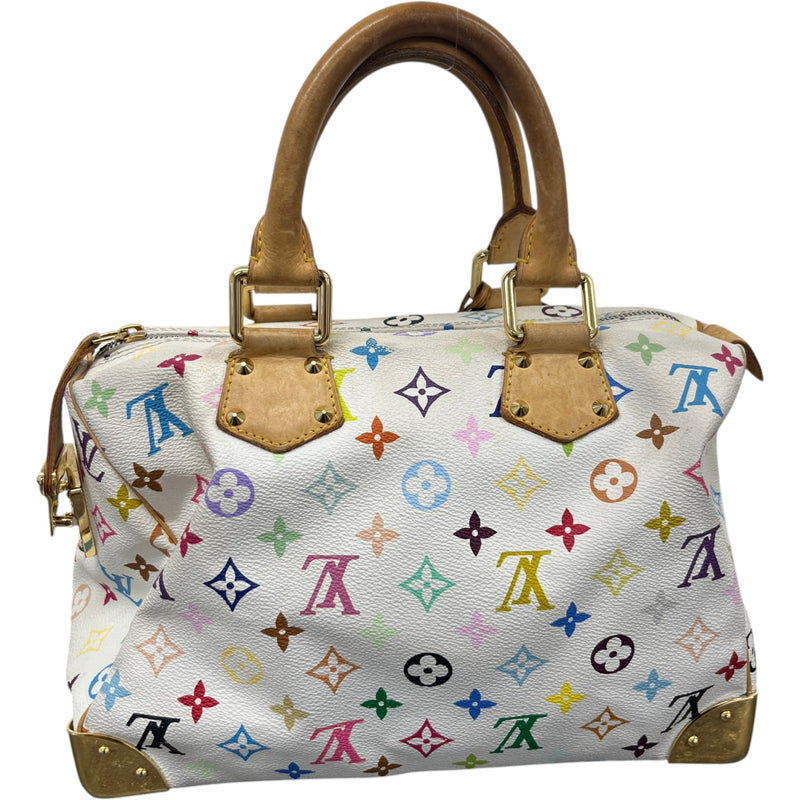 Women's Takashi Murakami Speedy 30 Handbag White