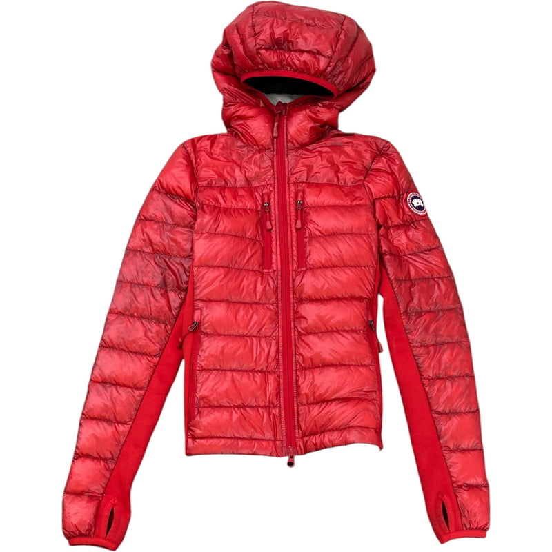 Women's Hybridge Lite Hoody Down Jacket Red Size XS / UK 6