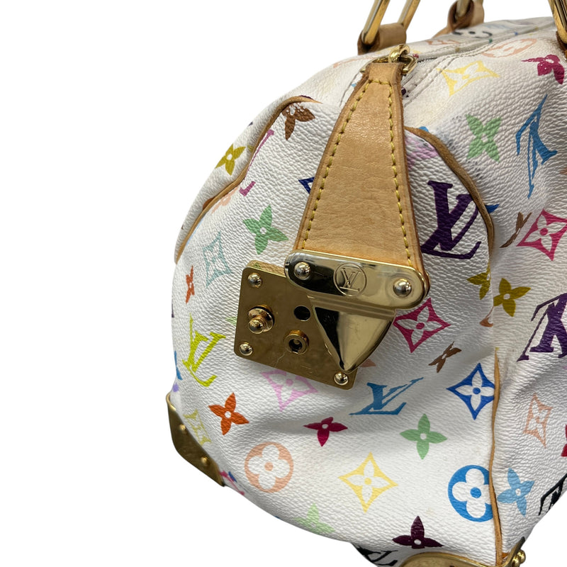 Women's Takashi Murakami Speedy 30 Handbag White
