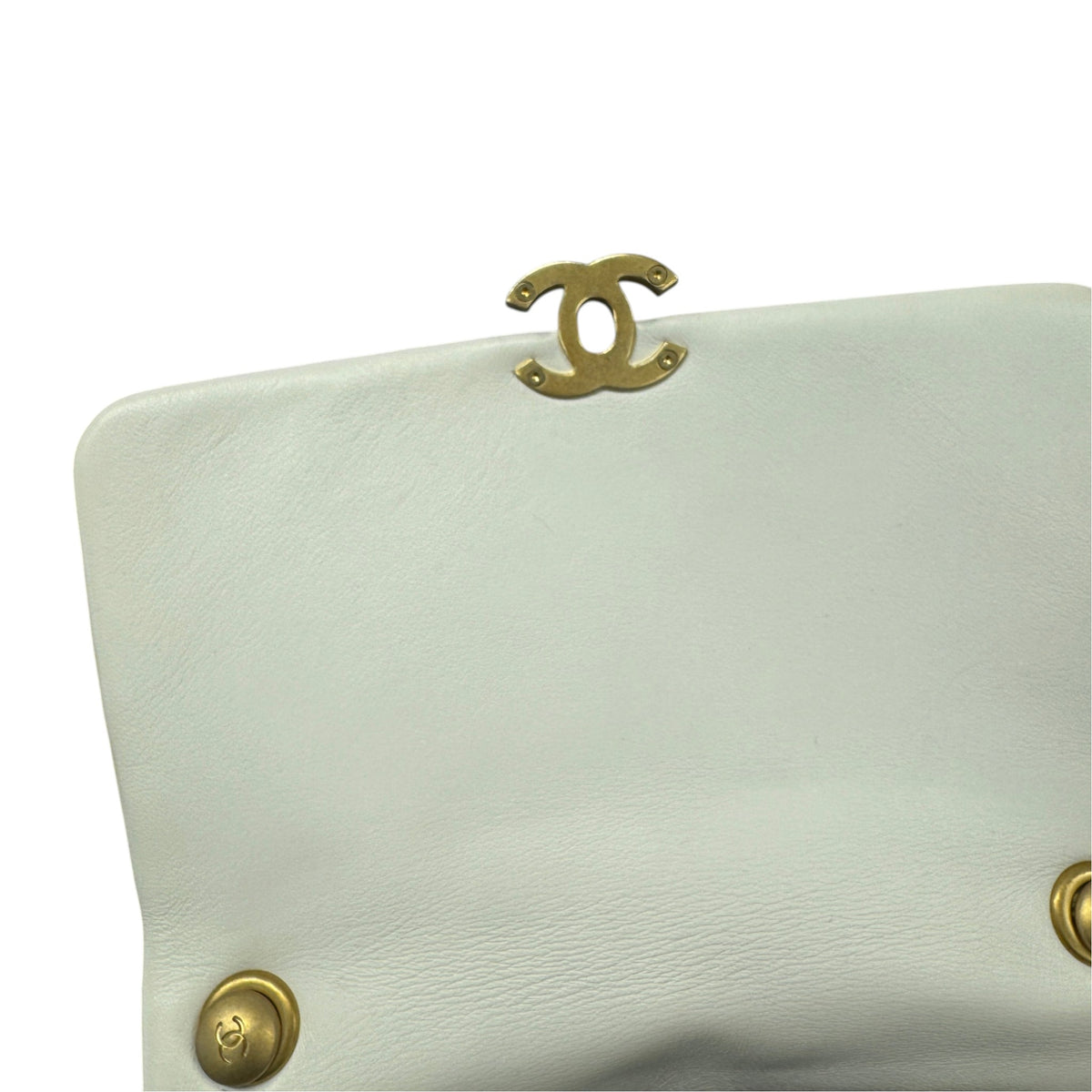 Women's Matelasse Chain Shoulder Crossbody Bag White - Photo 12