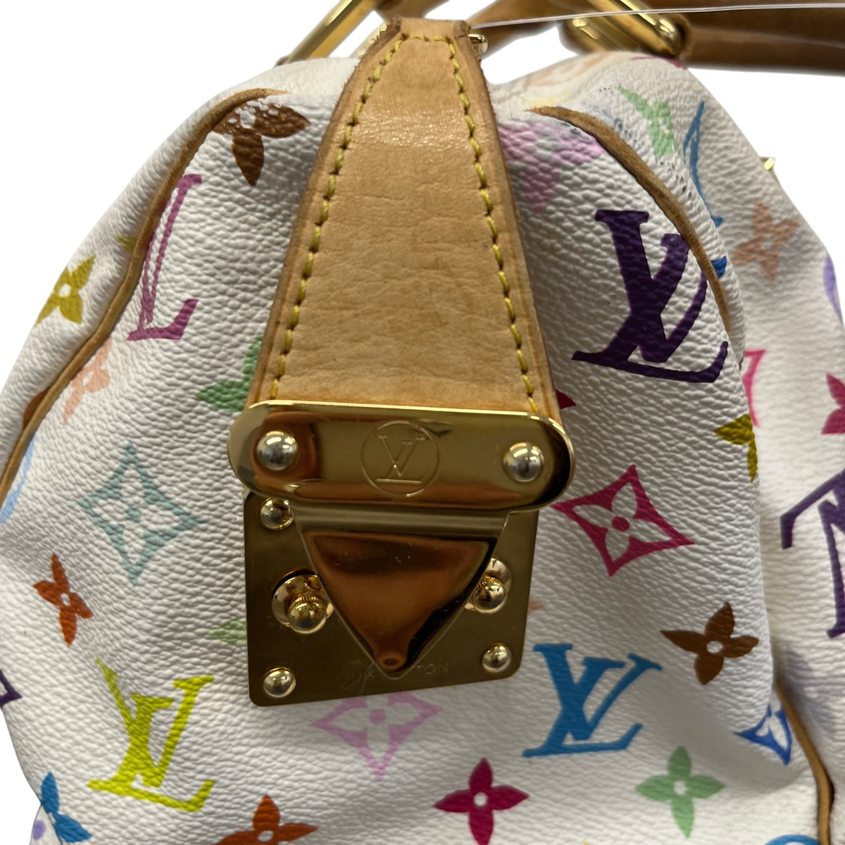 Women's Takashi Murakami Speedy 30 Handbag White - Photo 7