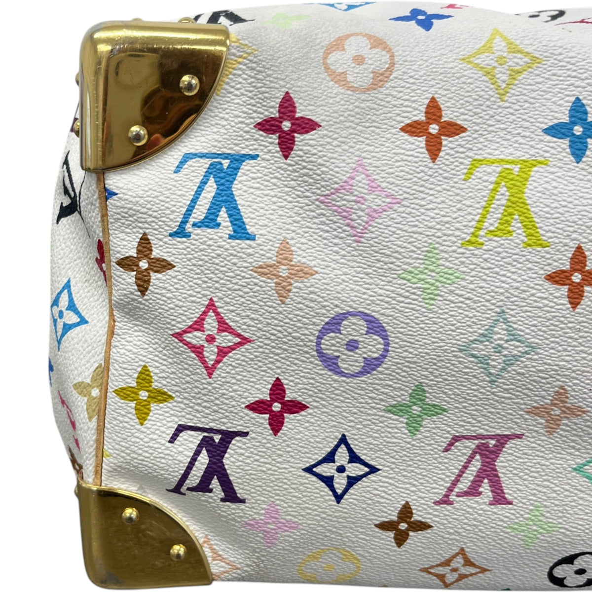 Women's Takashi Murakami Speedy 30 Handbag White - Photo 8