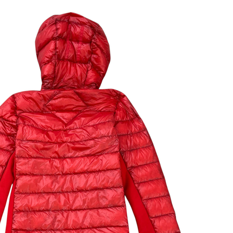Women's Hybridge Lite Hoody Down Jacket Red Size XS / UK 6