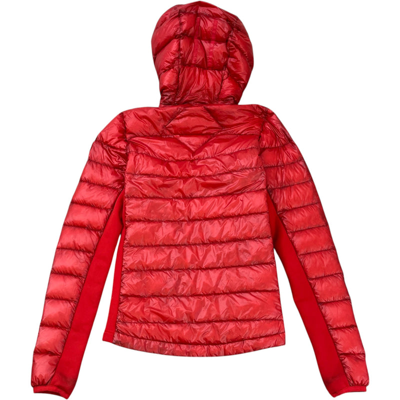 Women's Hybridge Lite Hoody Down Jacket Red Size XS / UK 6