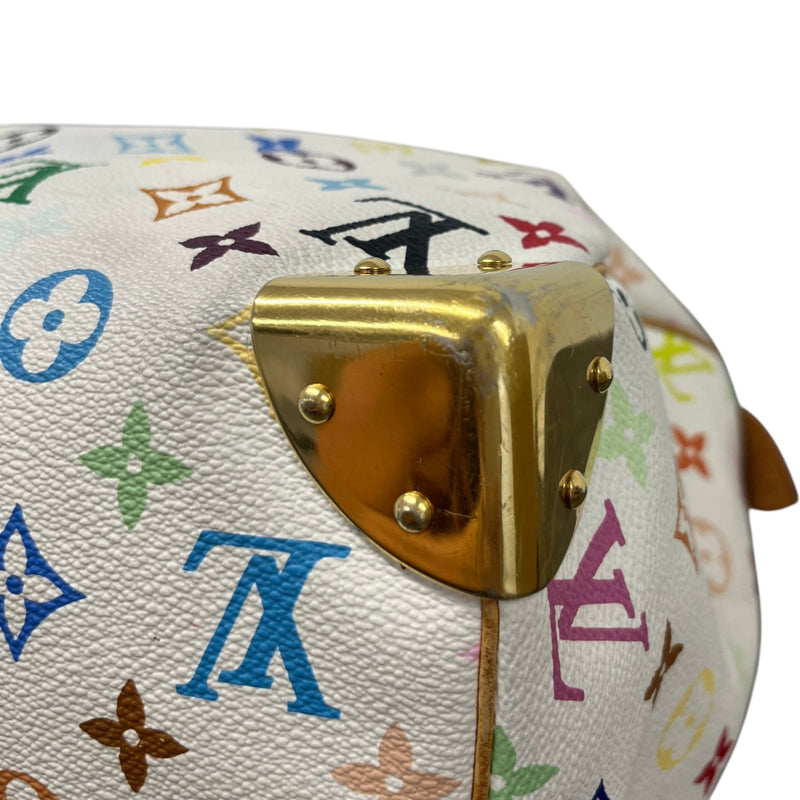 Women's Takashi Murakami Speedy 30 Handbag White