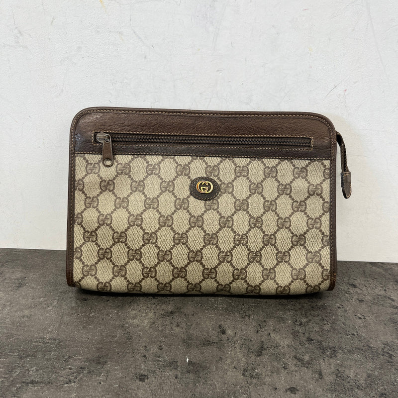 Women's GG Supreme Clutch Beige