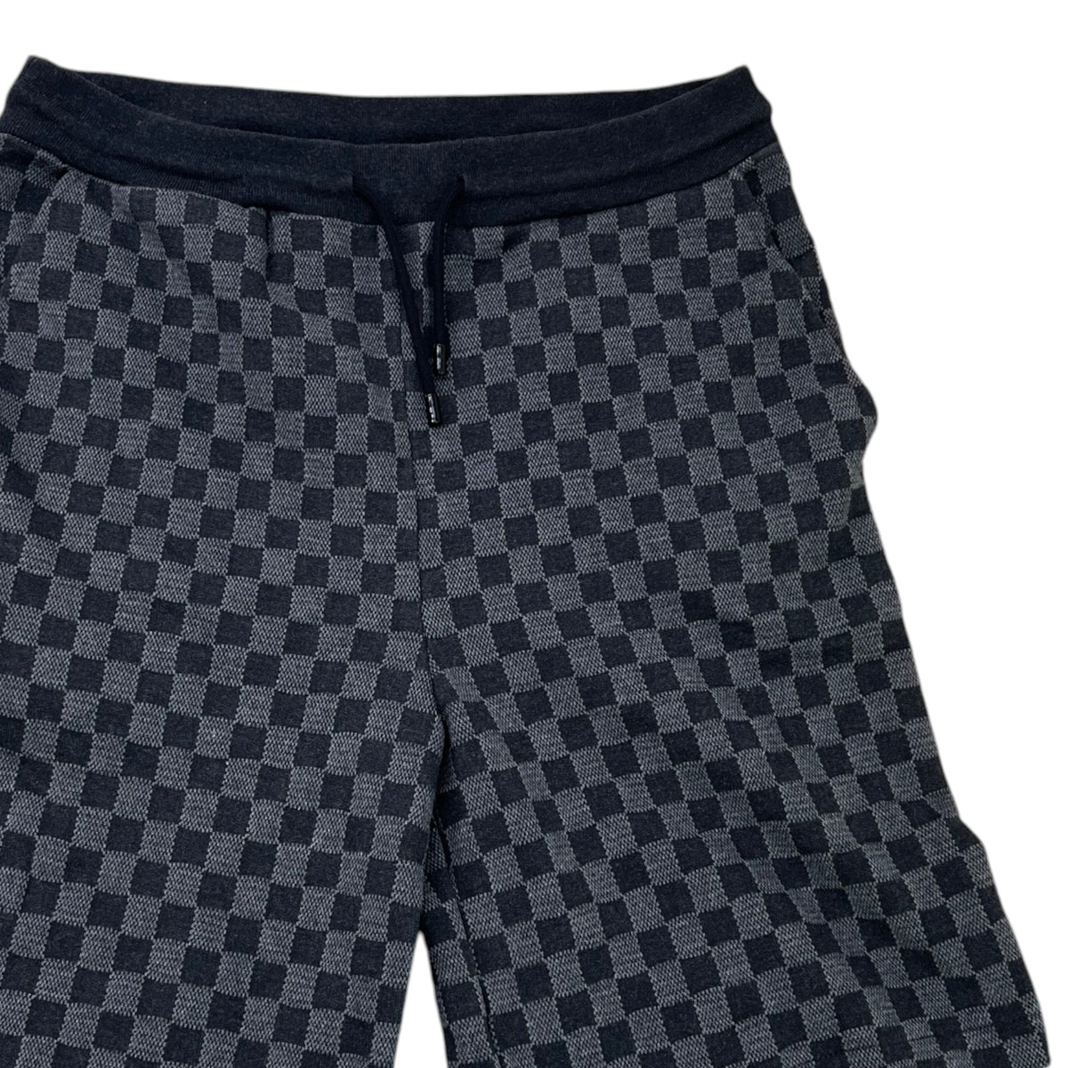 Men's Damier Jacquard Shorts Black Size M / W32 - Photo 3