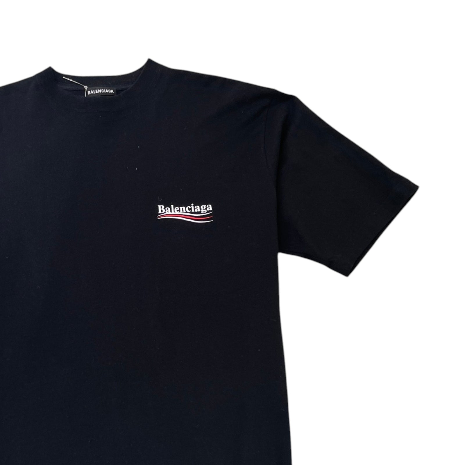 Men's Political Campaign T-Shirt Black Size S - Photo 3