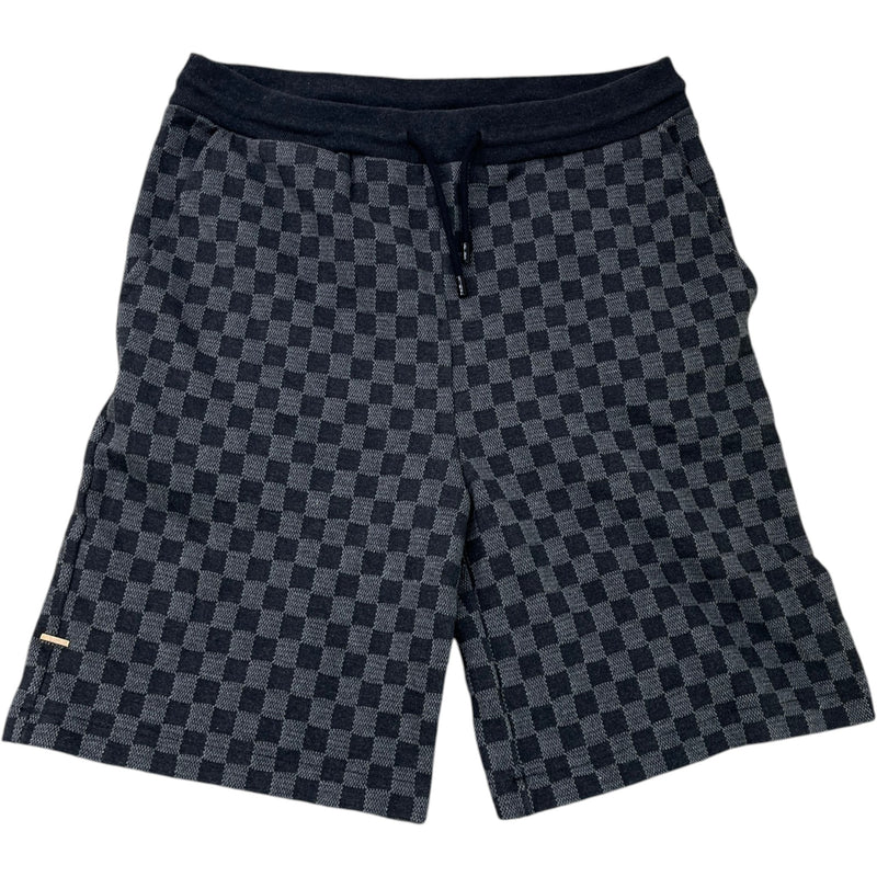 Men's Damier Jacquard Shorts Black Size M / W32